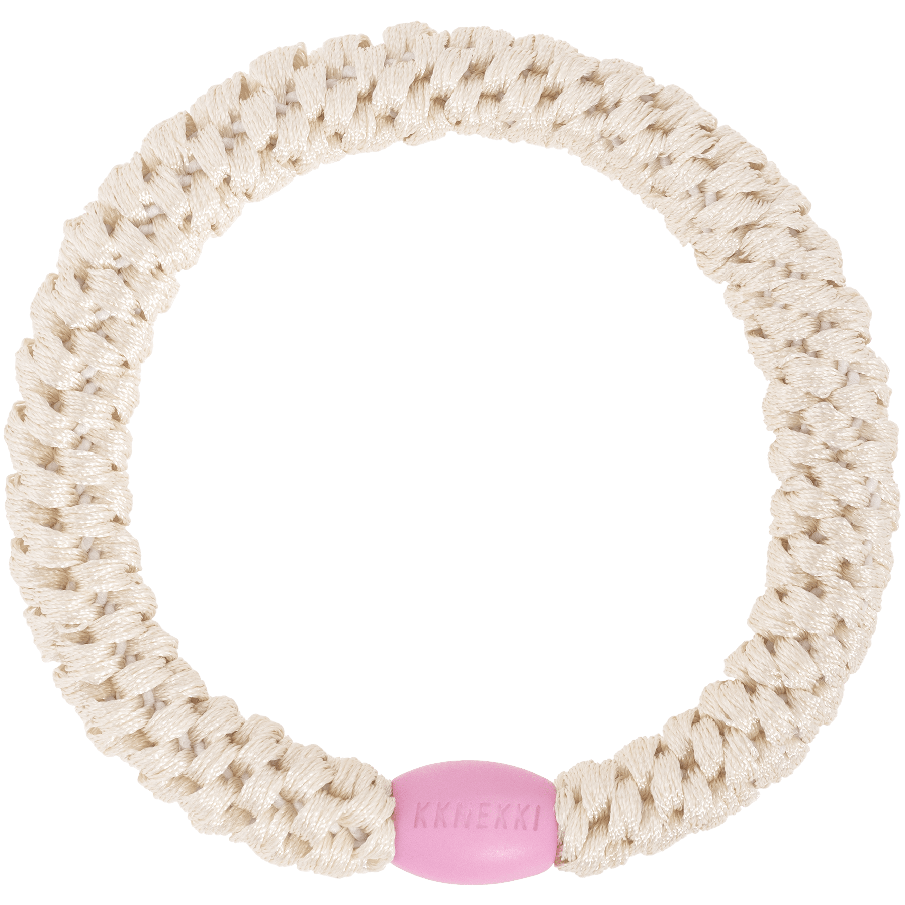 Kknekki Ivory with Pink Bead