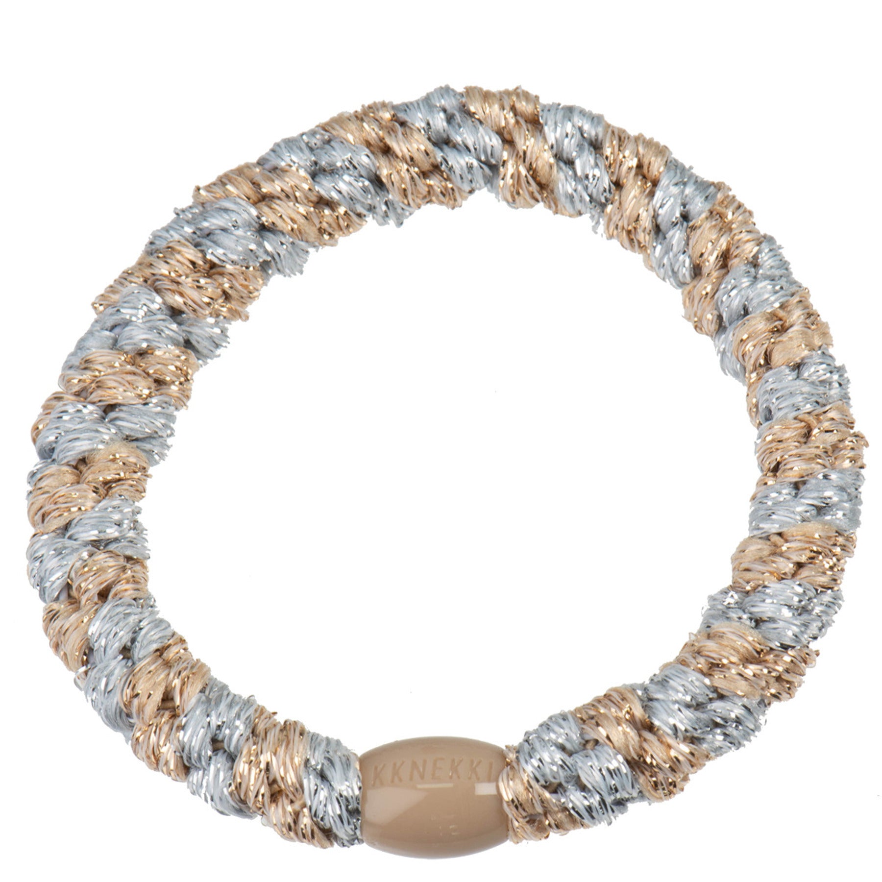 Kknekki Silver-Beige Glitter Stripe